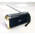 GOLON RX-S61BTS Classic Portable Radio With Torch Light Solar Panel Multi-function Radio Am Fm Radio